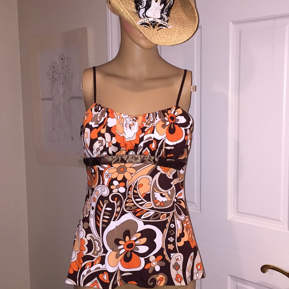 Fun little top with satin bow!